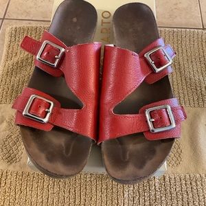 Red Franco Sarto sandals